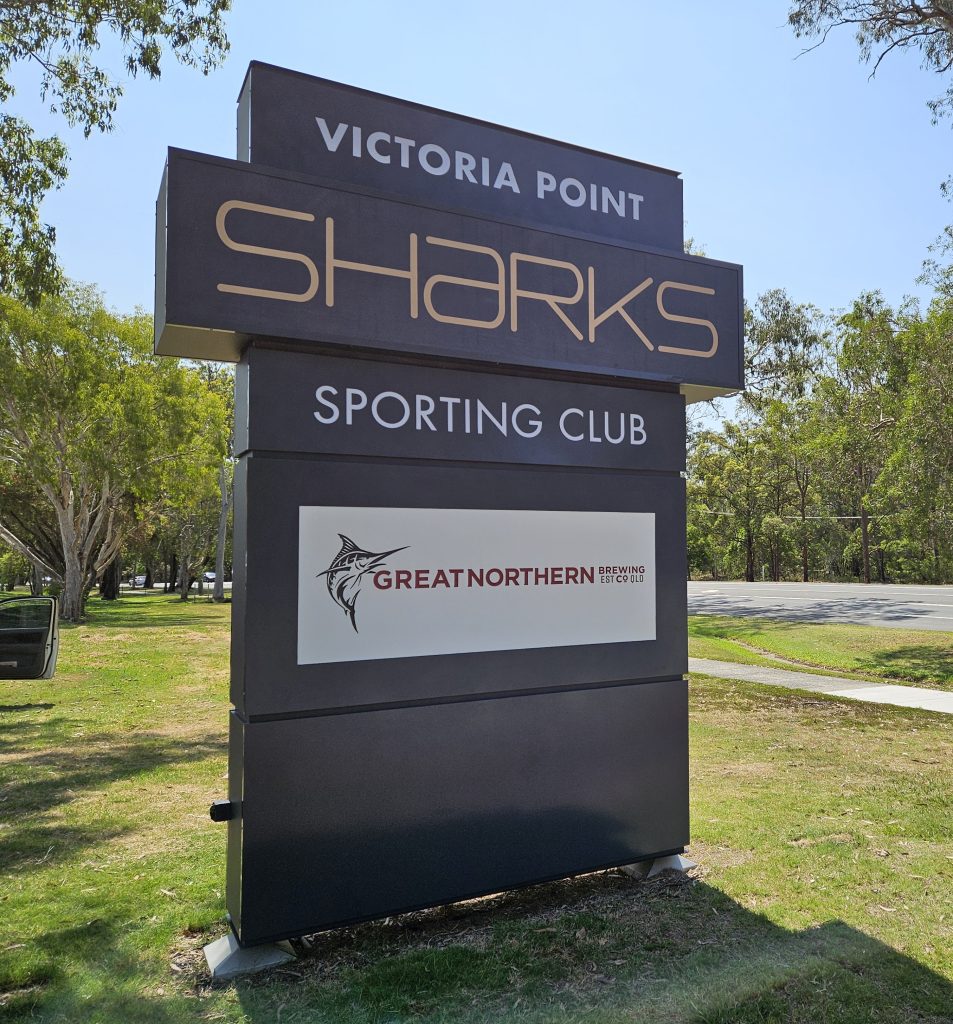 sports club location signage